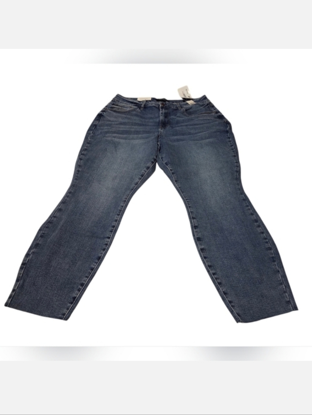 Women’s 18W Judy Blue High Waist Relaxed Fit Pocket Raw Hem Jeans